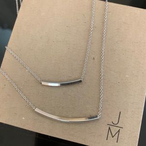 Jill Michael Eliot pre layered bar necklace